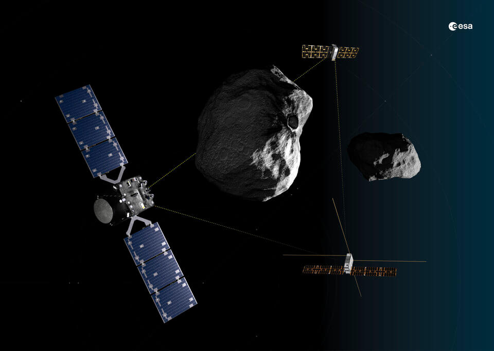 Hera_and_its_CubeSats_connected_by_inter-satellite_links_article