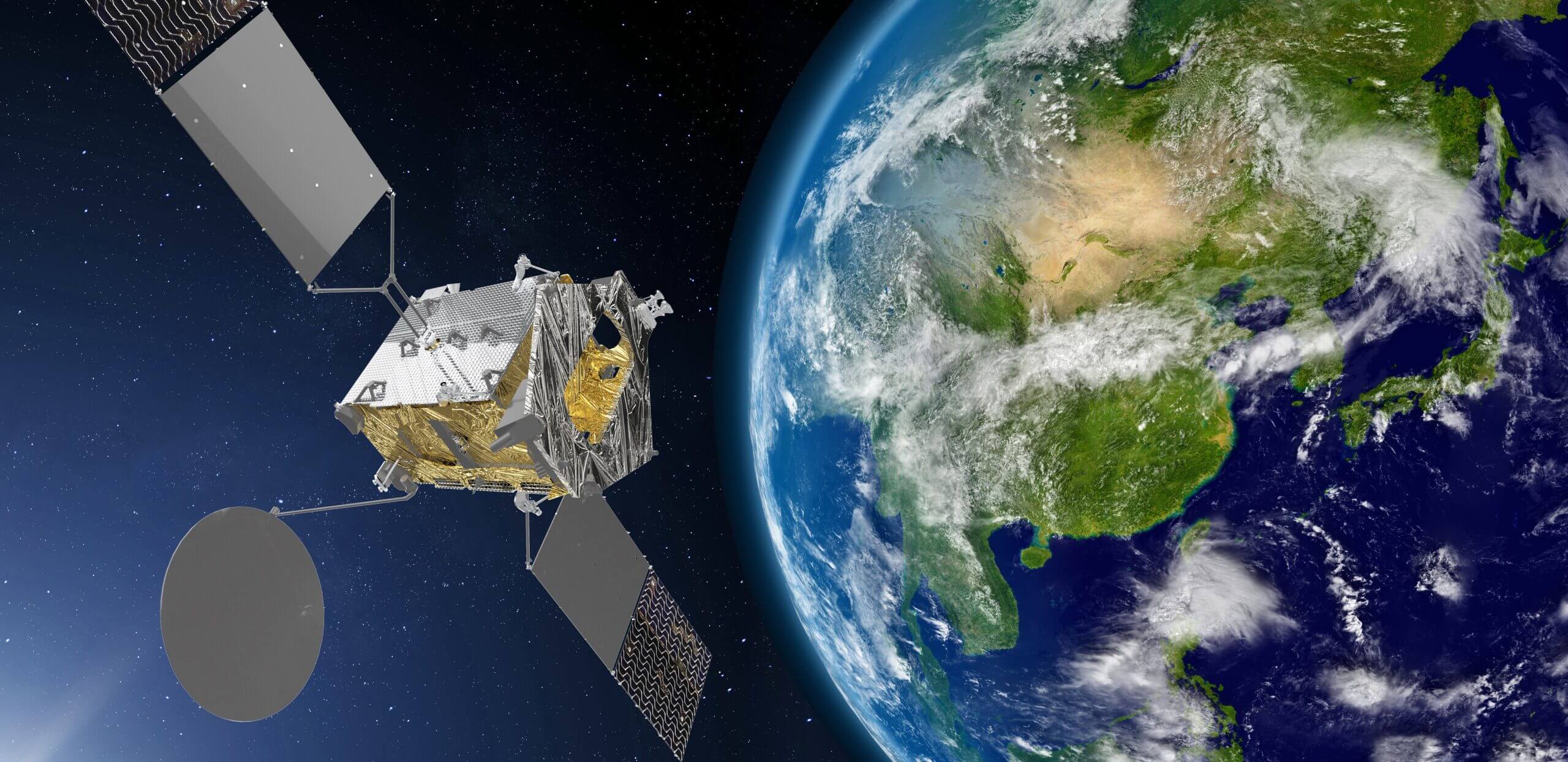 Chinggis-Sat-artist-view-©Thales-Alenia-Space-E.Briot_-scaled