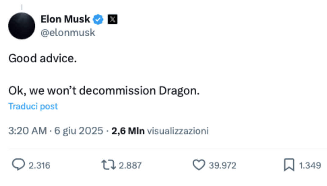 Post X Musk Dragon