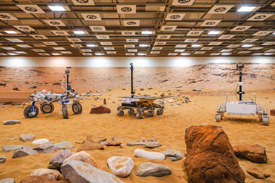 The Mars Yard at Airbus.
