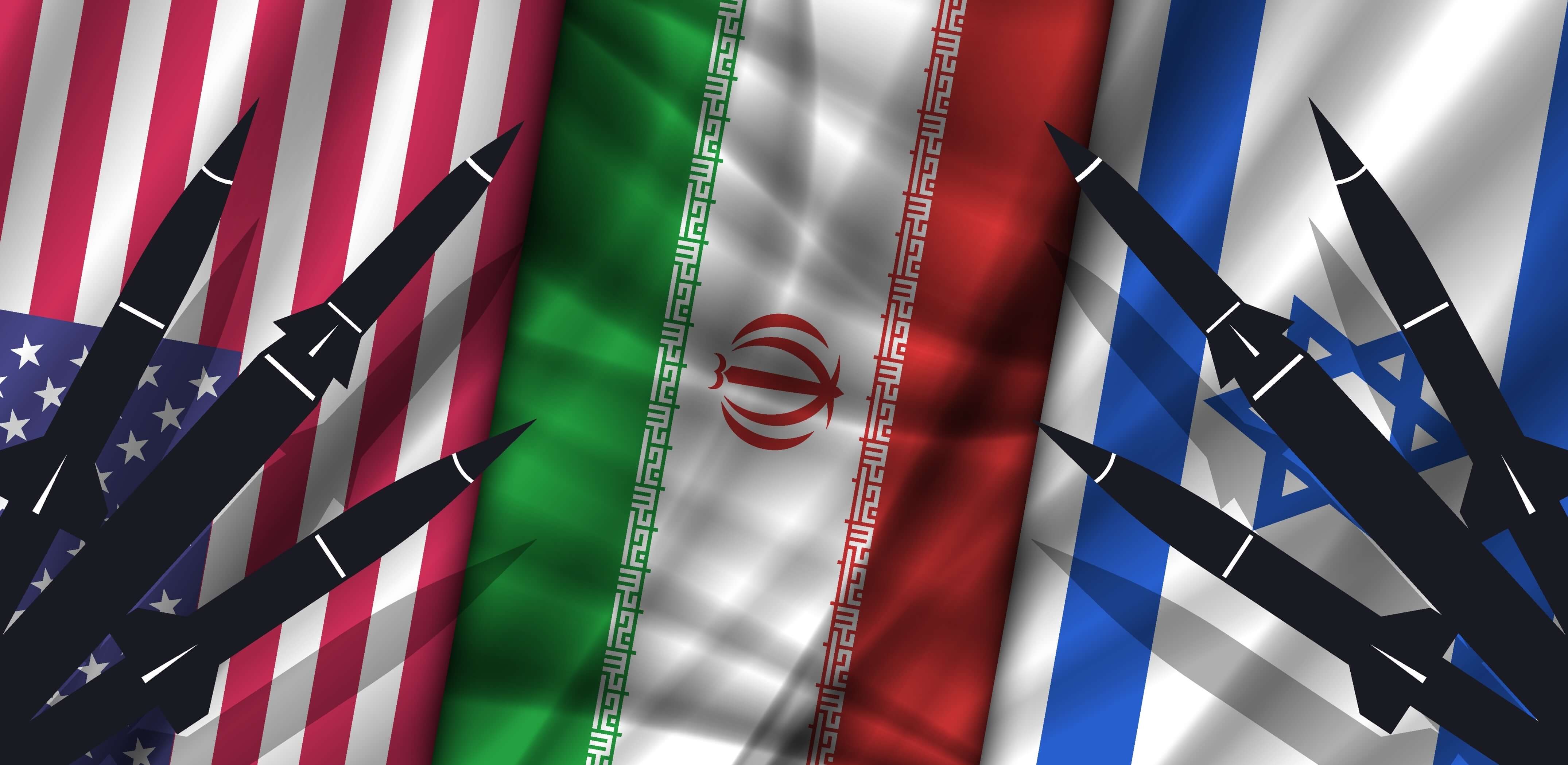Vector,Wavy,National,Flags,,United,States,Of,America,,Islamic,Republic