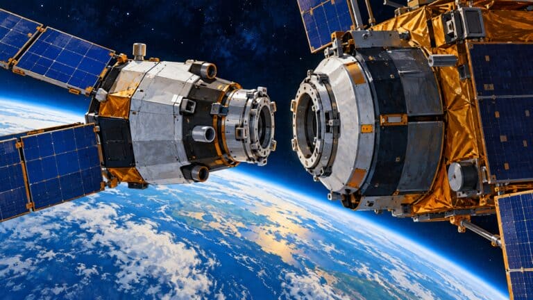 aggancio satelliti in orbita