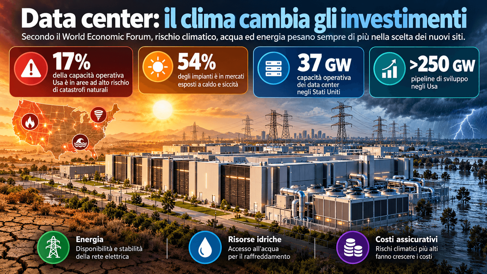 Data center tra clima e investimenti
