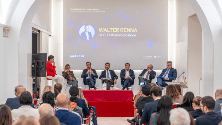 Un momento dell’incontro di presentazione del report sulle competenze digitali commissionato da Fastweb Digital Academy e realizzato da Youtrend