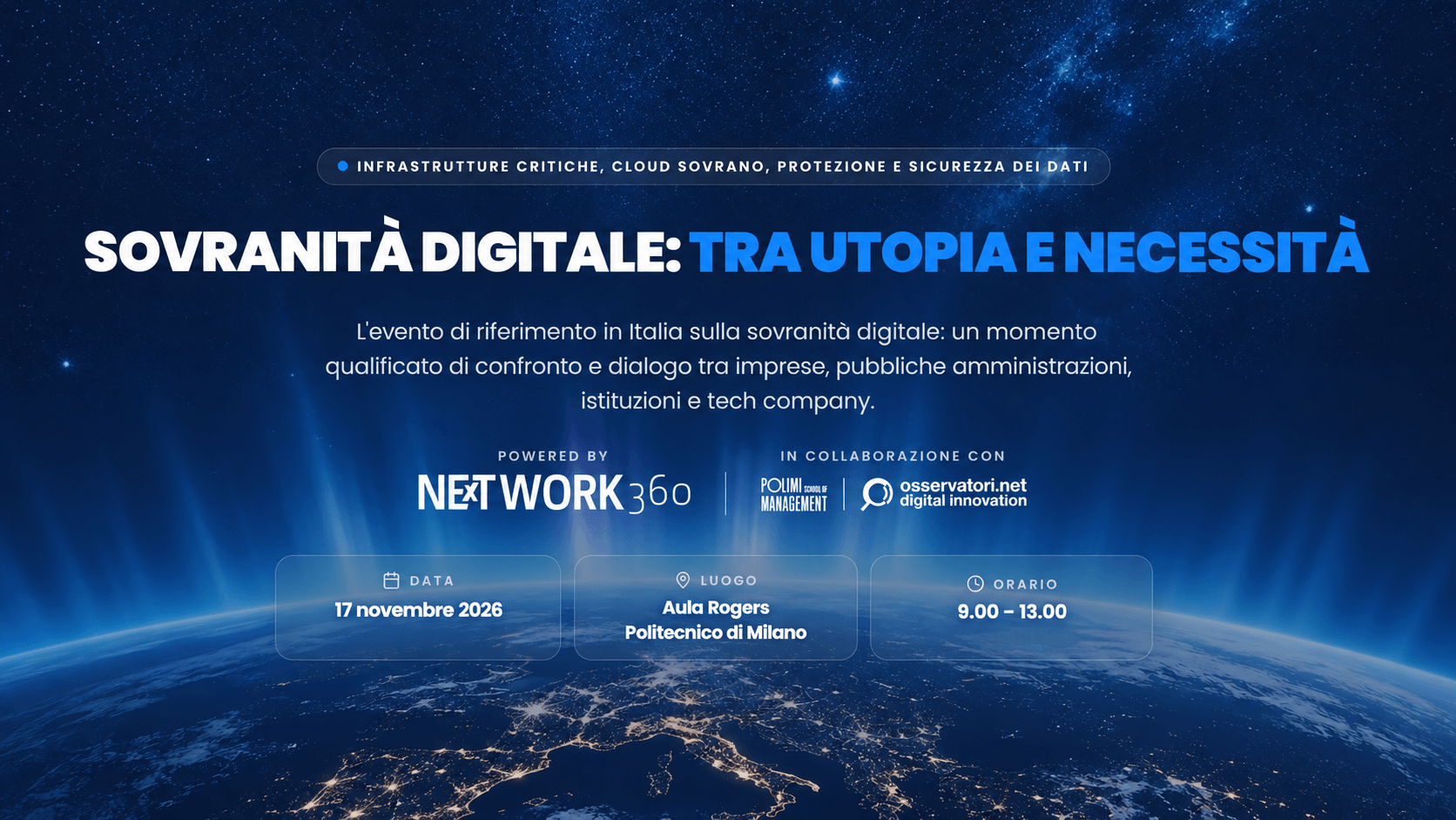 Sovranità digitale tra le stelle